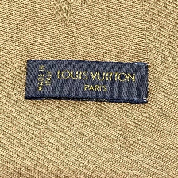 Auth LOUIS VUITTON Shawl Monogram M71339 Camel - Unconfirmed Scarf - Picture 2 of 6